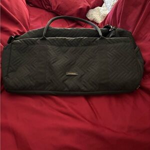 Black Quilted Weekender Bag